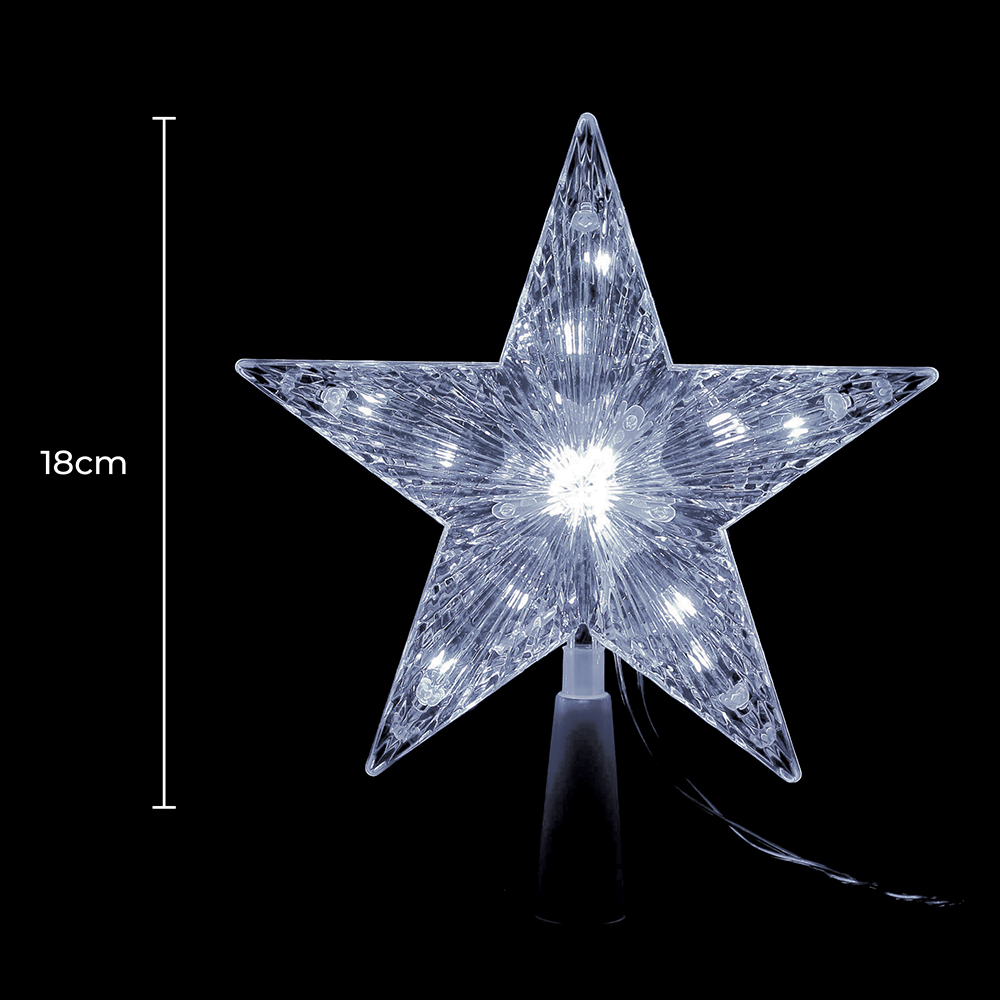 The Christmas Workshop White LED Star Tree Topper Image 5