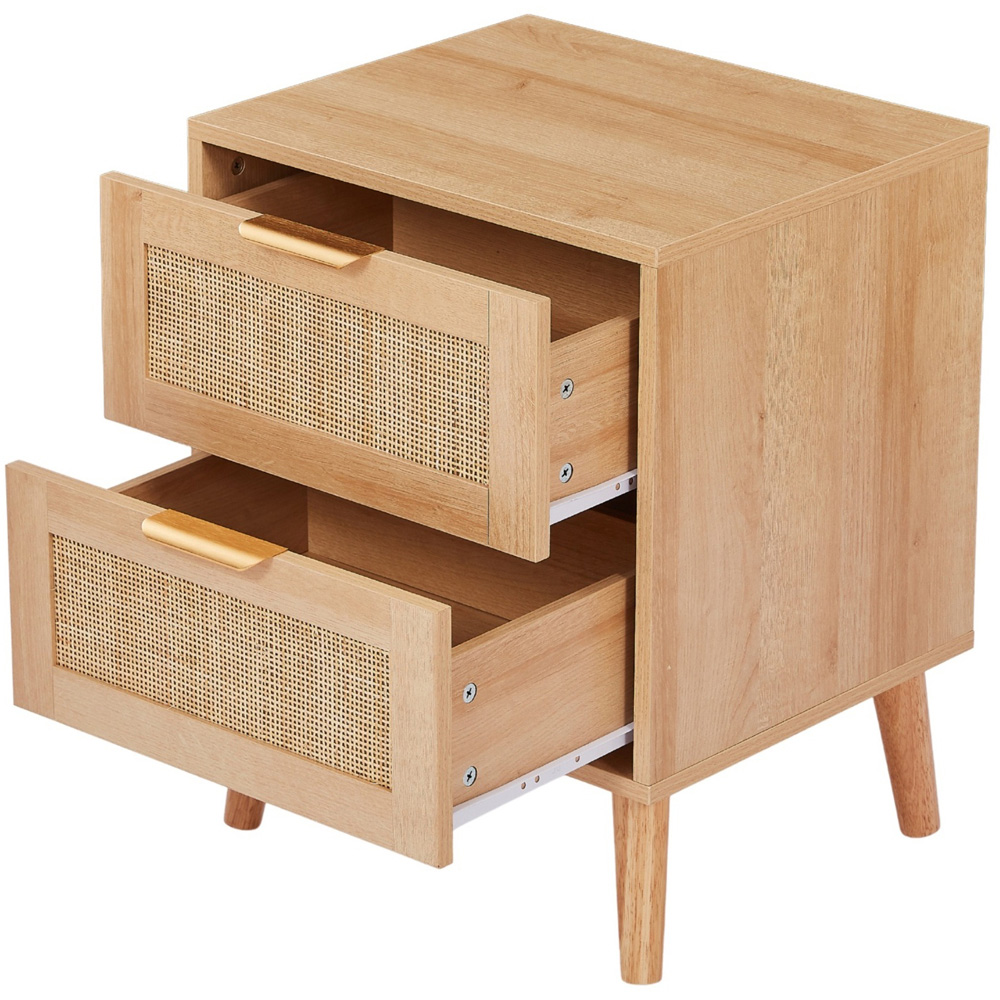 Langham 2 Drawer Natural Rattan Chest of Drawers Image 4