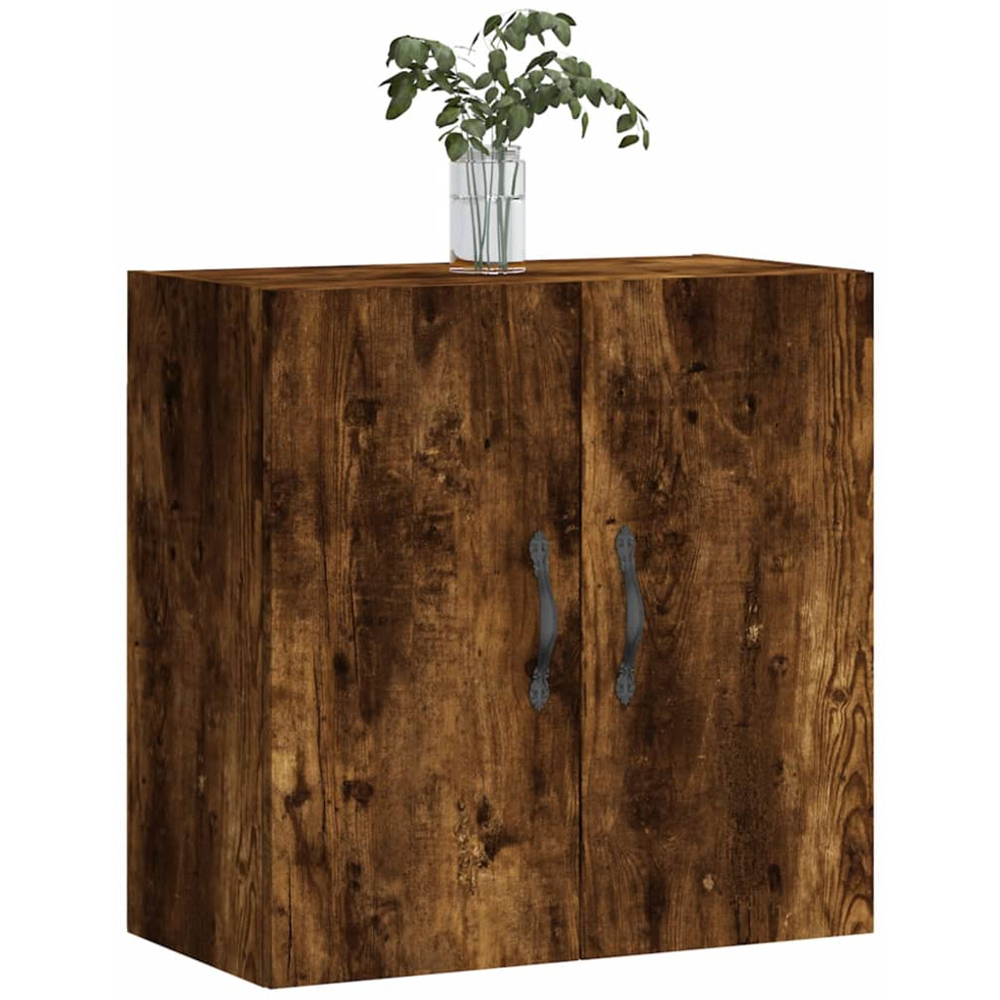 vidaXL 2 Door Smoked Oak Wall Cabinet Image 3