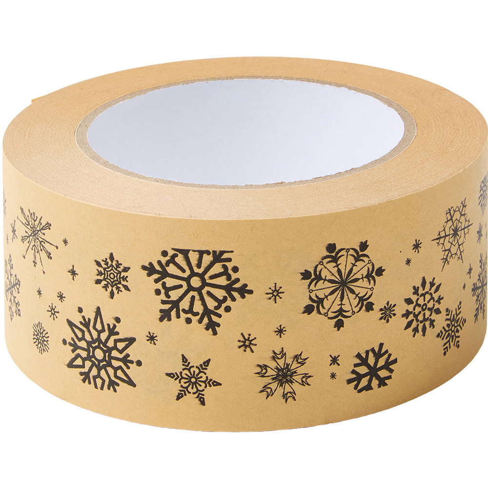 Christmas Kraft Packaging Tape Brown Image 3