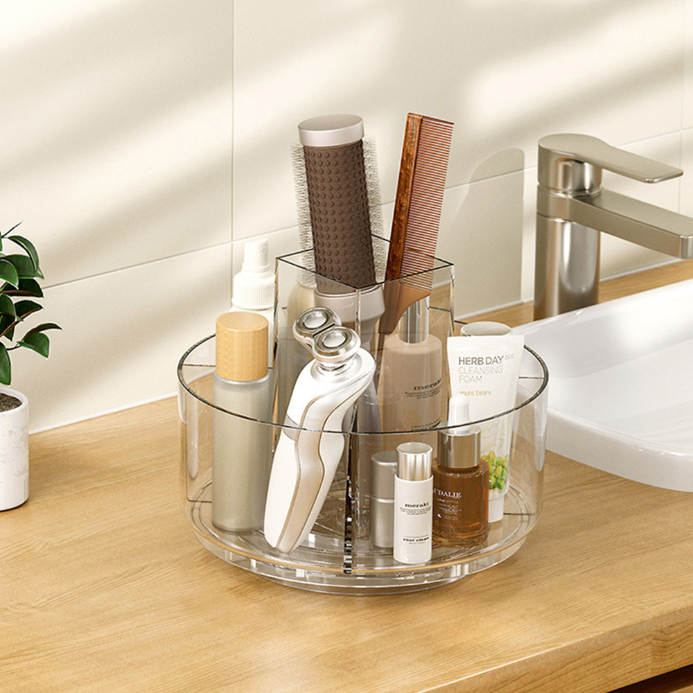 Living and Home Rotating Multipurpose Makeup Office and Bathroom Storage Organiser Image 6
