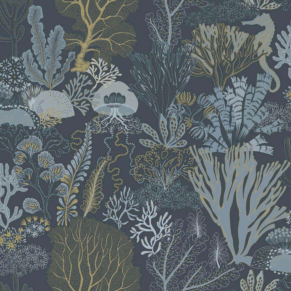 Holden Decor Underwater World Navy Wallpaper Image 1