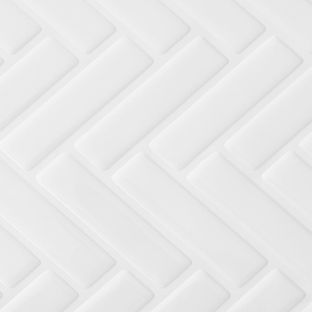 Living and Home White and Grey Self Adhesive Wall Sticker 10 Pack Image 3