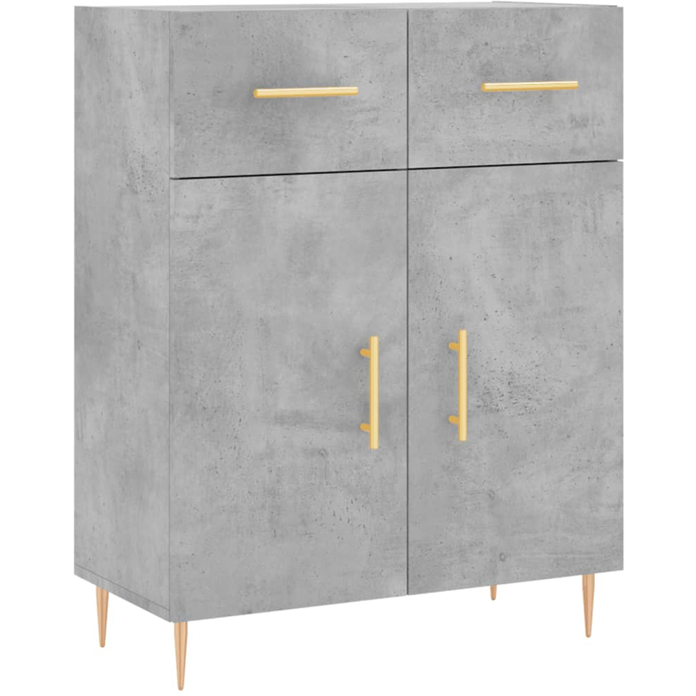 vidaXL 2 Door 2 Drawer 3 Shelf Concrete Grey Highboard Image 7