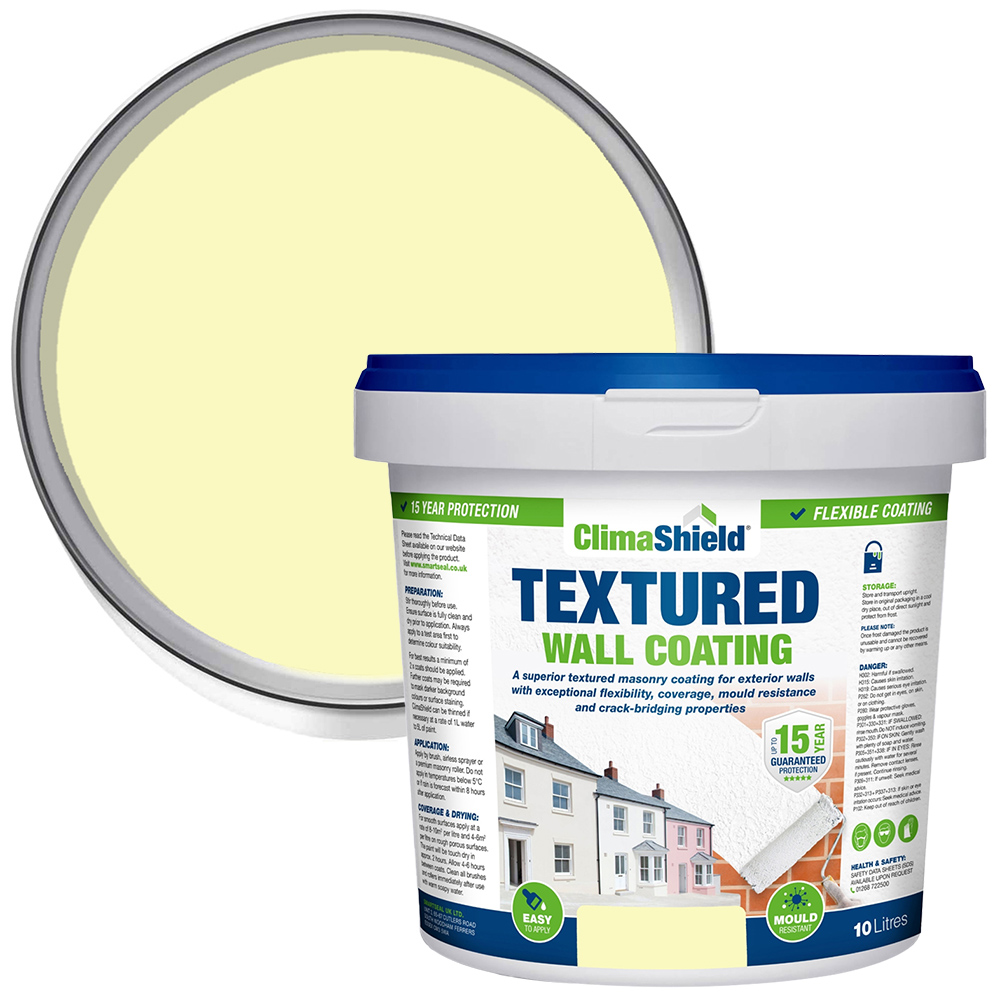 Smartseal Devon Cream Textured Wall Coating 10L Image 1