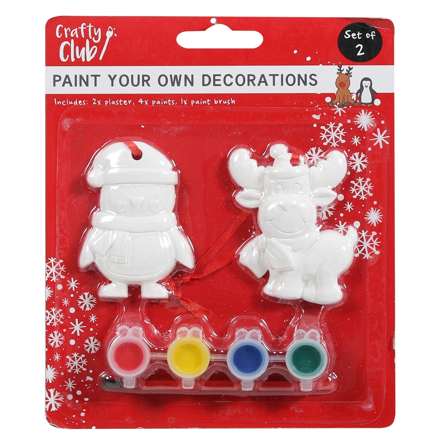 Set of Two Paint Your Own Christmas Decorations Image 5
