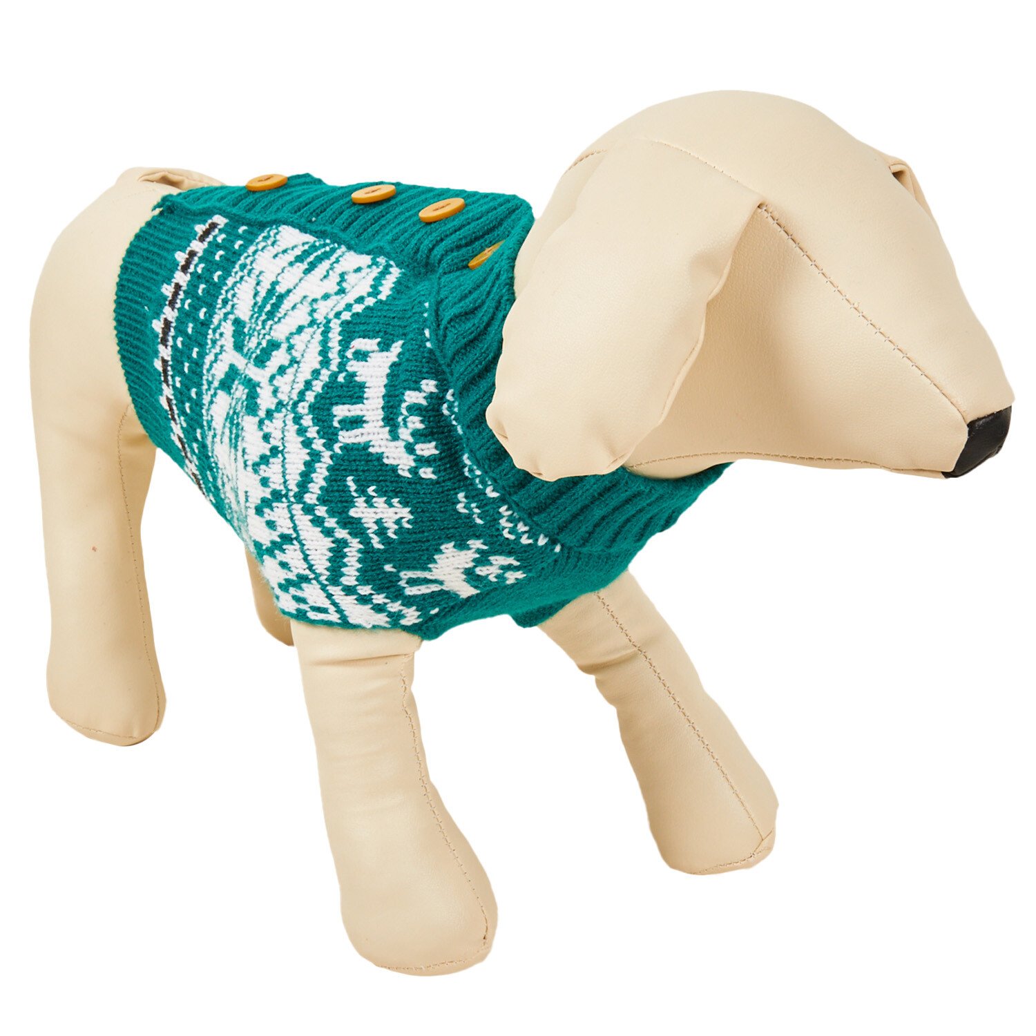 Fair Isle Reindeer Pet Jumper - 25cm Image 2