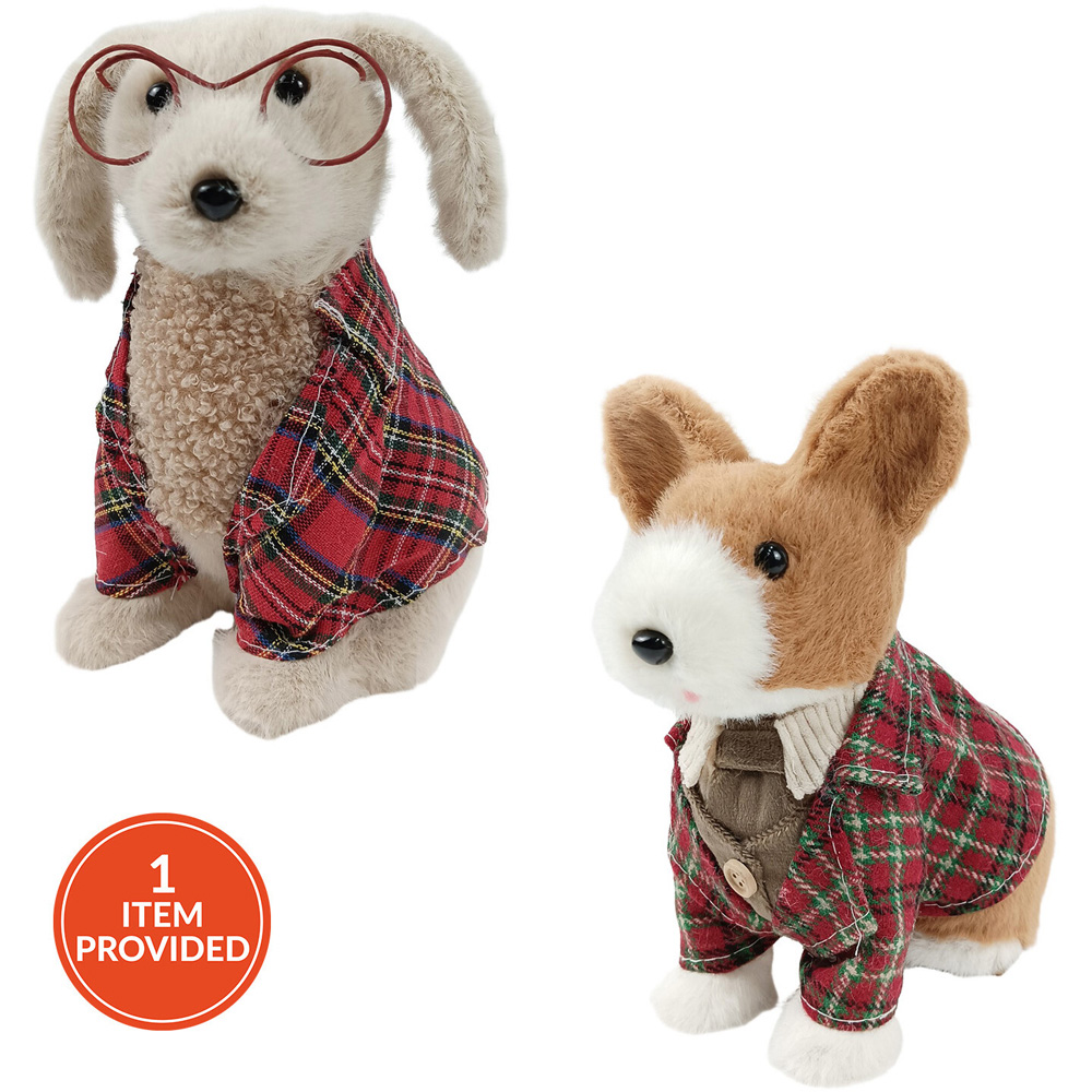 Dapper Tartan Dog Decoration Image 1