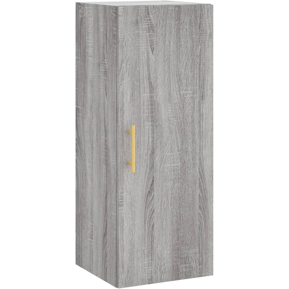 vidaXL Single Door 3 Drawer Grey Sonoma Wooden Highboard Image 7