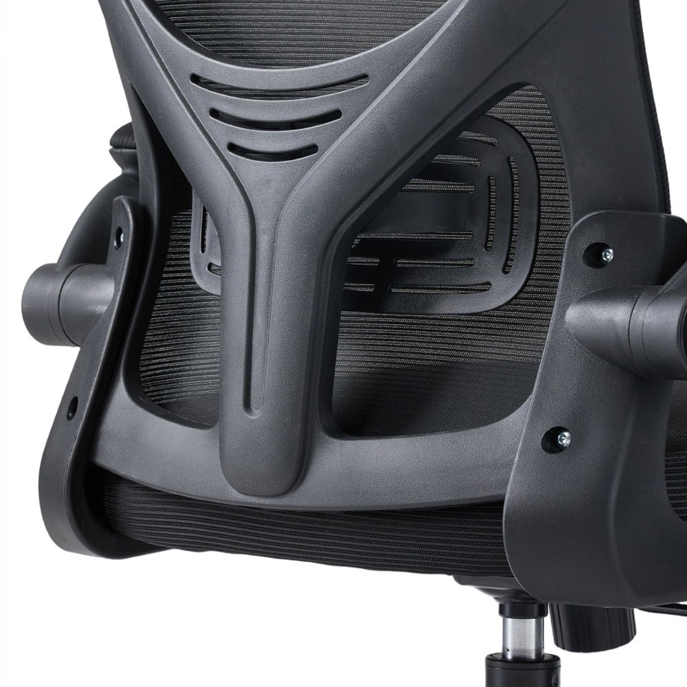 Living and Home Black Mesh Swivel and Adjustable Office Chair Image 7