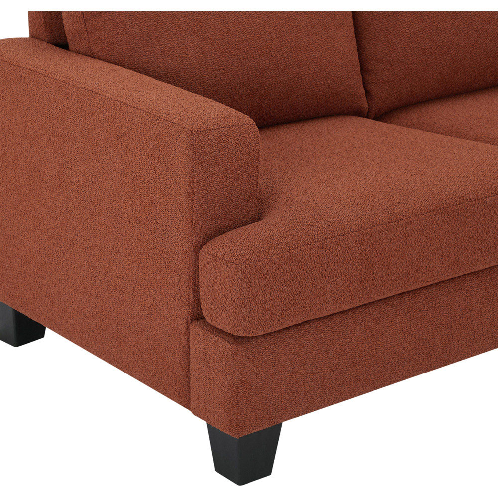 Home Detail Hazel 3 Seater Burnt Orange Boucle Sofa with Chaise Image 6