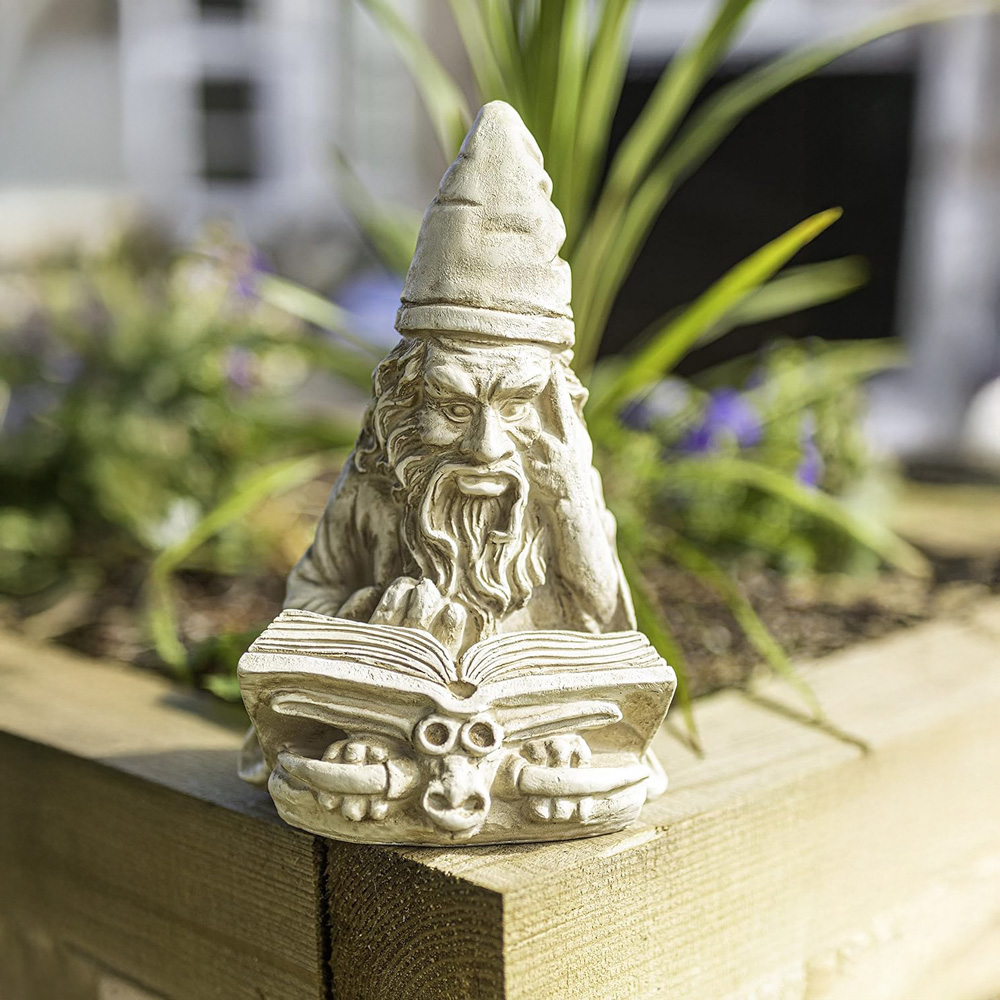 Marco Paul Reading Wizard Statue Garden Ornament Image 2
