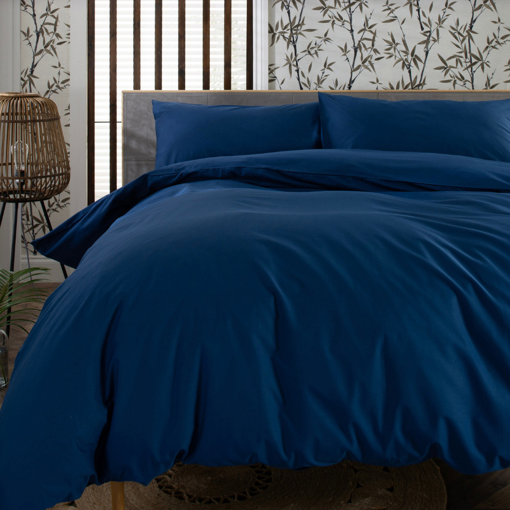 The Lyndon Company King Size Blue Duvet Set Image