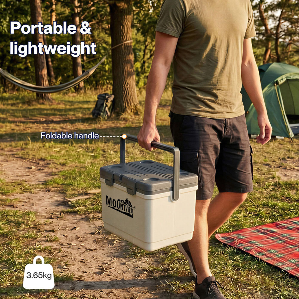 Mountview White Portable Large Cool Box 22L Image 6