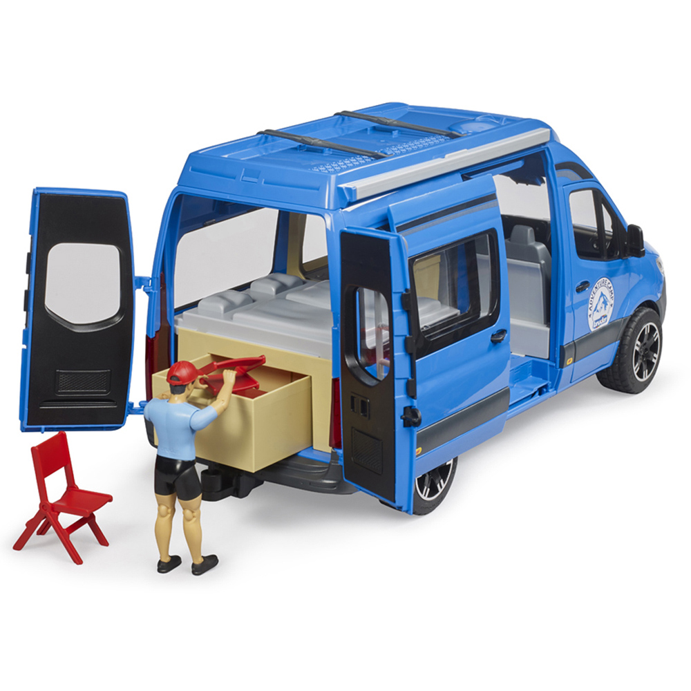 Bruder Kids MB Sprinter Camper with Driver Playset Model Image 8