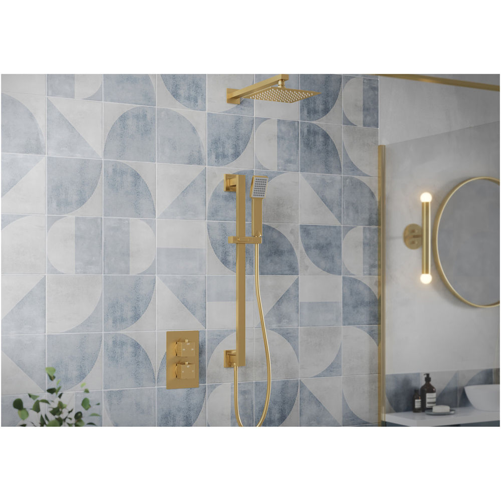 Bathstore Siesta Brushed Brass Thermostatic Shower Valve Kit Image 3