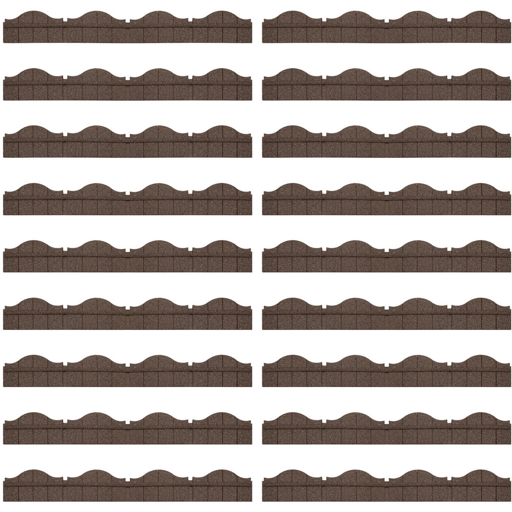 Thompson and Morgan Ultra Curve EZ 120 x 15cm 18 Pack Carolina Earth Border Edging Image 1