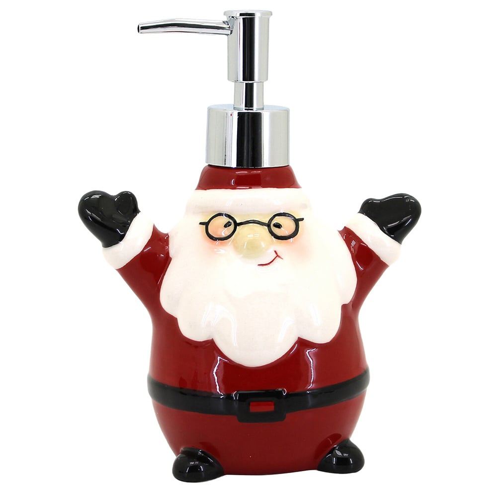 Happy Santa Soap Dispenser - Red Image