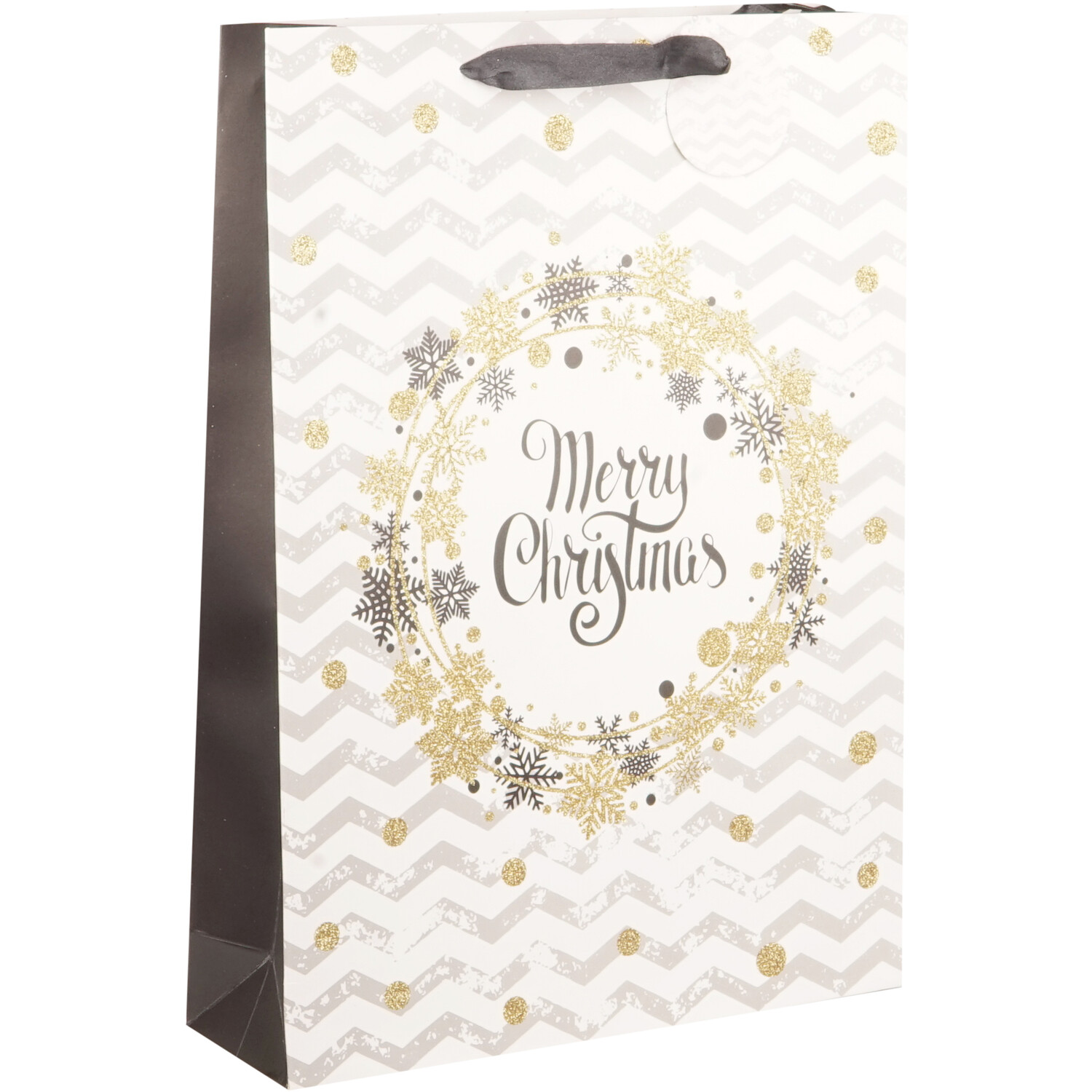 Contemporary Merry Christmas Gift Bag - Large Image