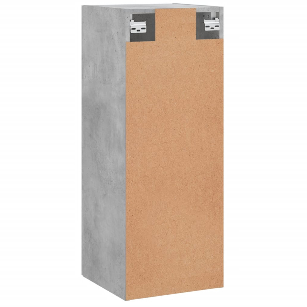 vidaXL Single Door Concrete Grey Wall Mounted Narrow Cabinet Image 9
