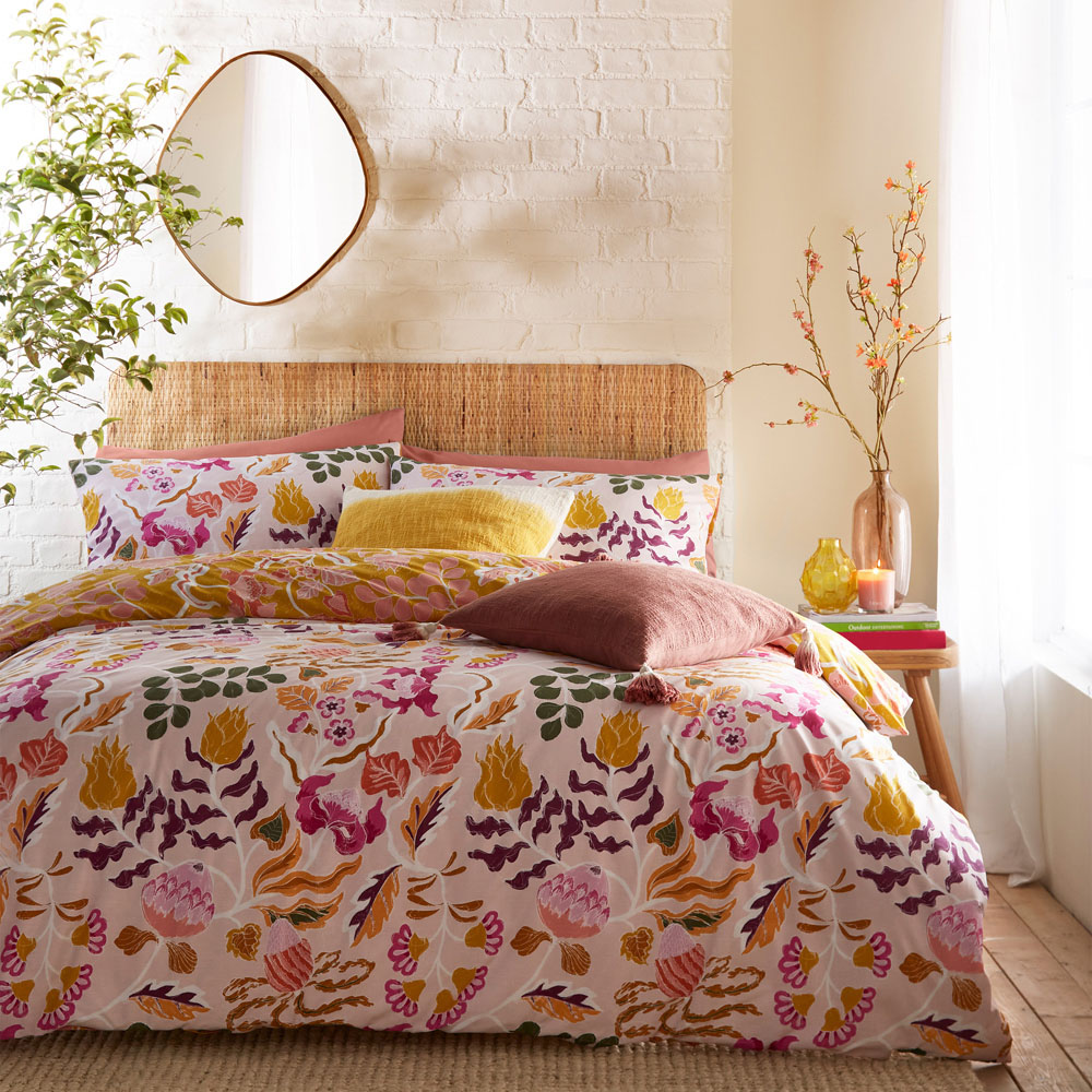 furn. Protea Single Pink Duvet Set Image 4