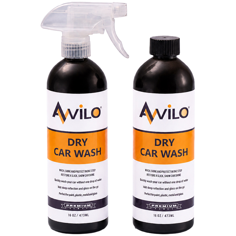 Avilo Dry Waterless Car Cleaning Spray 473ml 2 Pack Image 1