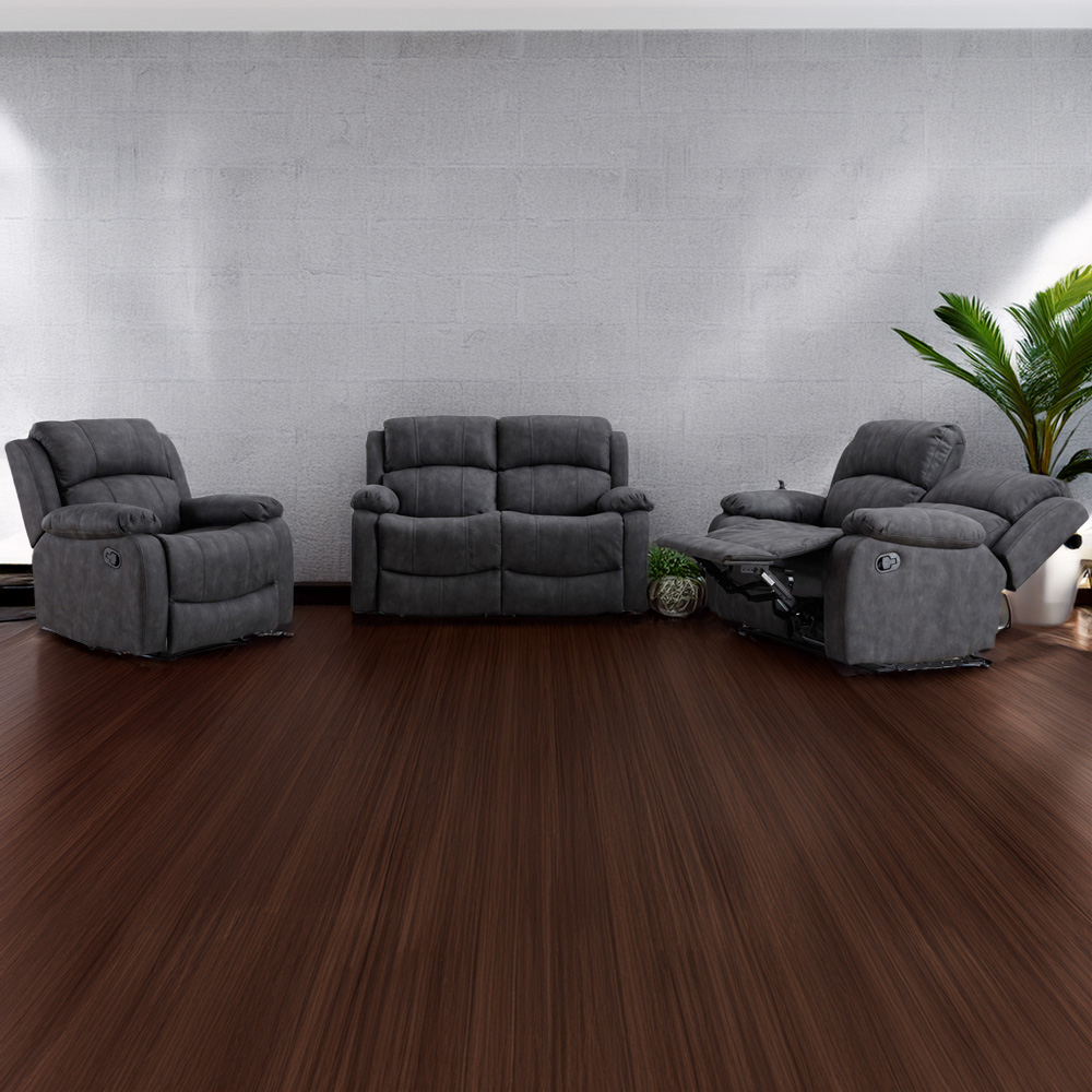 Furniture One 5 Seater Manual Recliner Sofa Set Image 1