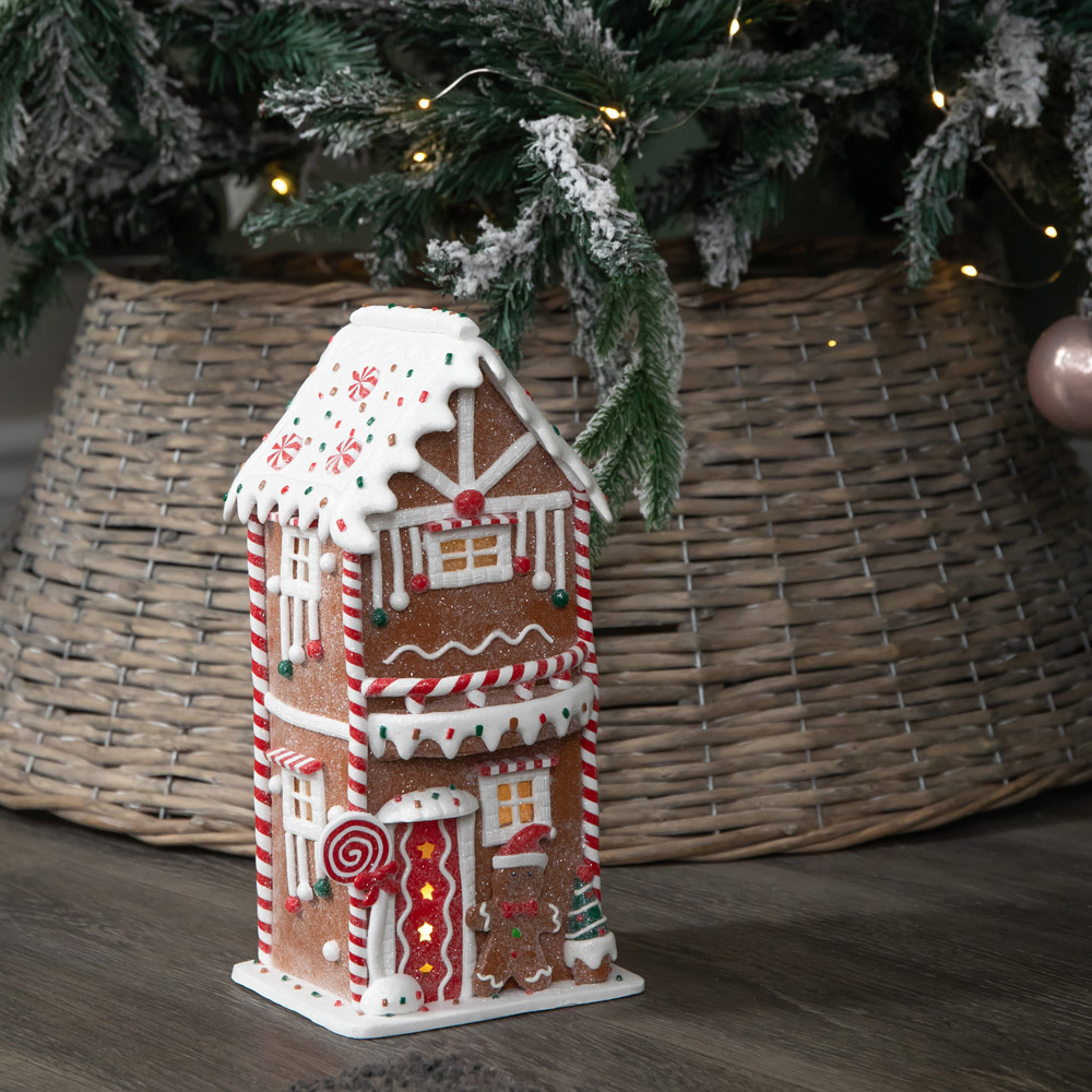 Samuel Alexander Warm White LED Gingerbread Candy House Christmas Decoration 29cm Image 8