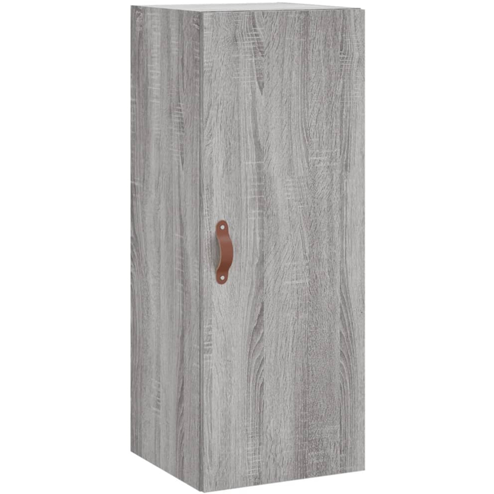 vidaXL Single Door Grey Sonoma Wall Mounted Cabinet Image 2