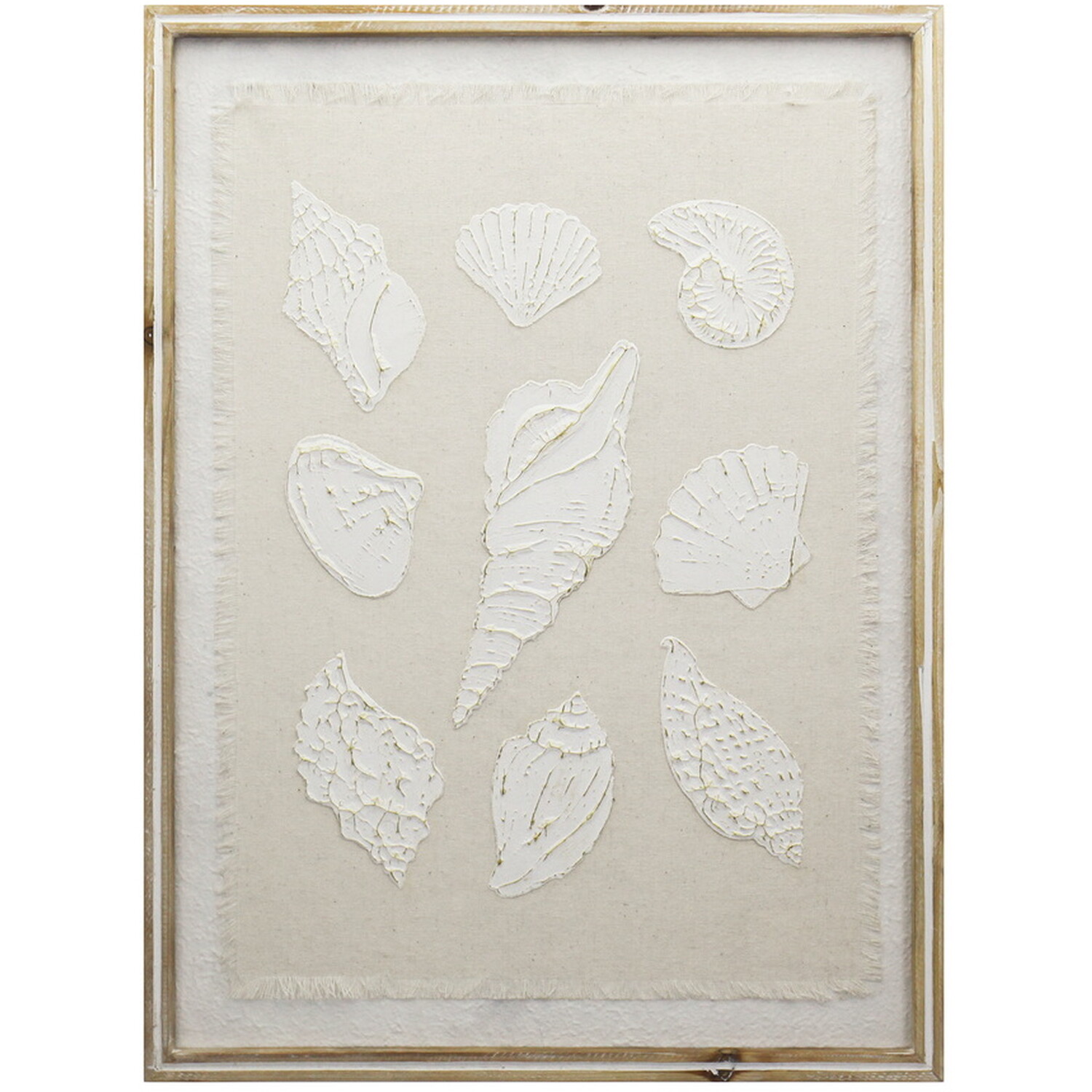 Embossed Seashell Framed Wall Art Image 2