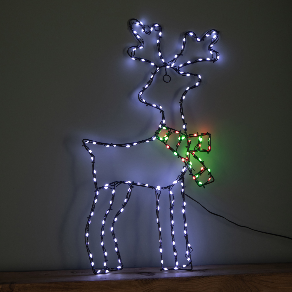 Samuel Alexander Multicolour LED FlexiBrights Light Up Reindeer Snowman Christmas Decoration Image 6