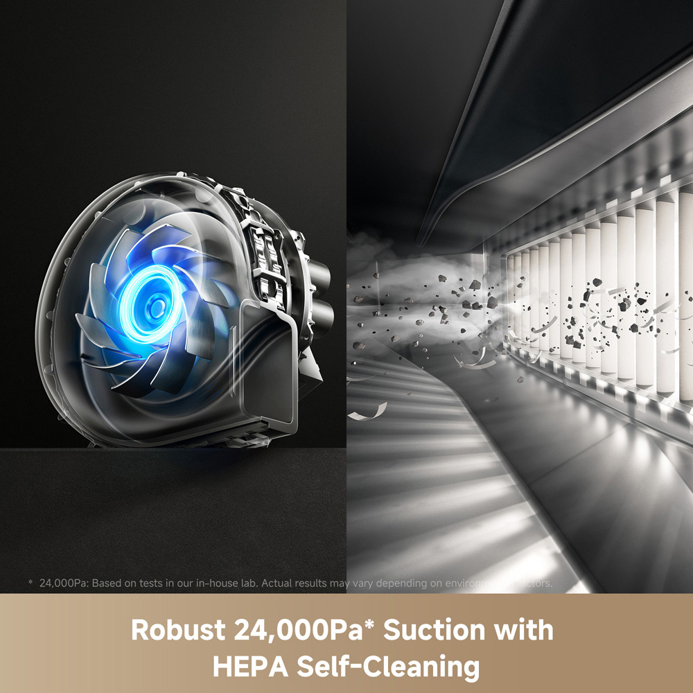 MOVA V50 Black Ultra Complete Robot Vacuum Cleaner with Self Emptying Scrubber Image 3