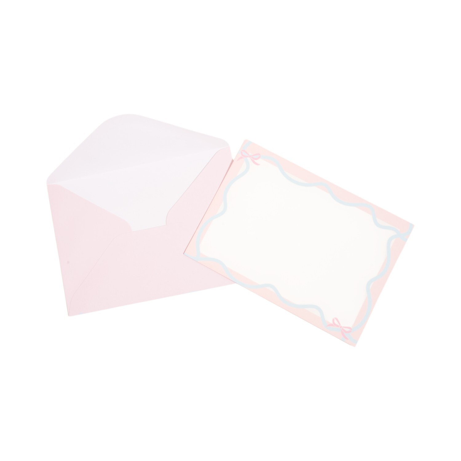 Set of 32 Printed Cards and Envelopes Pink Image 4