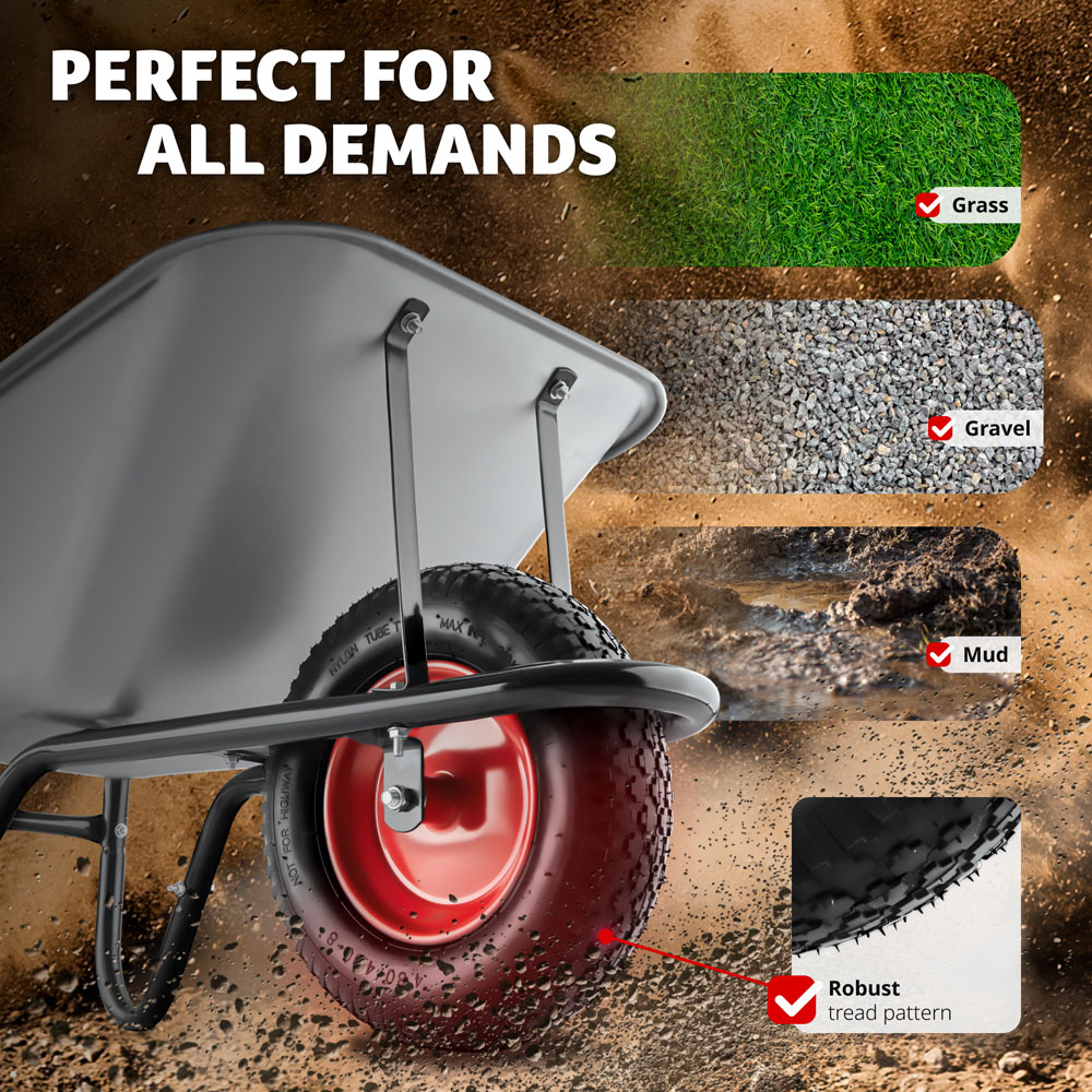 tectake Oskar Wheelbarrow Image 4
