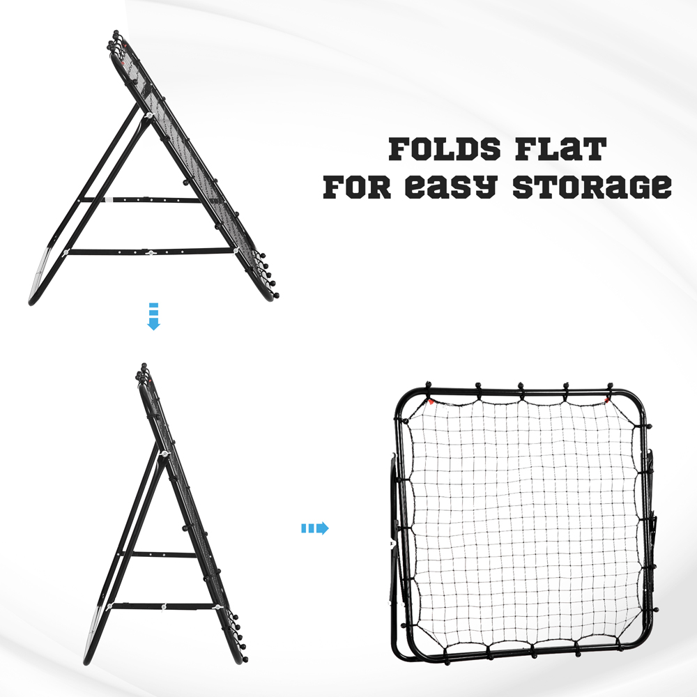 HOMCOM Adjustable Multi Sport Rebounder Net 3.1 x 3.1ft Image 7