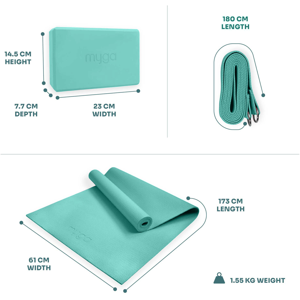 Myga Turquoise Yoga Starter Set Image 4