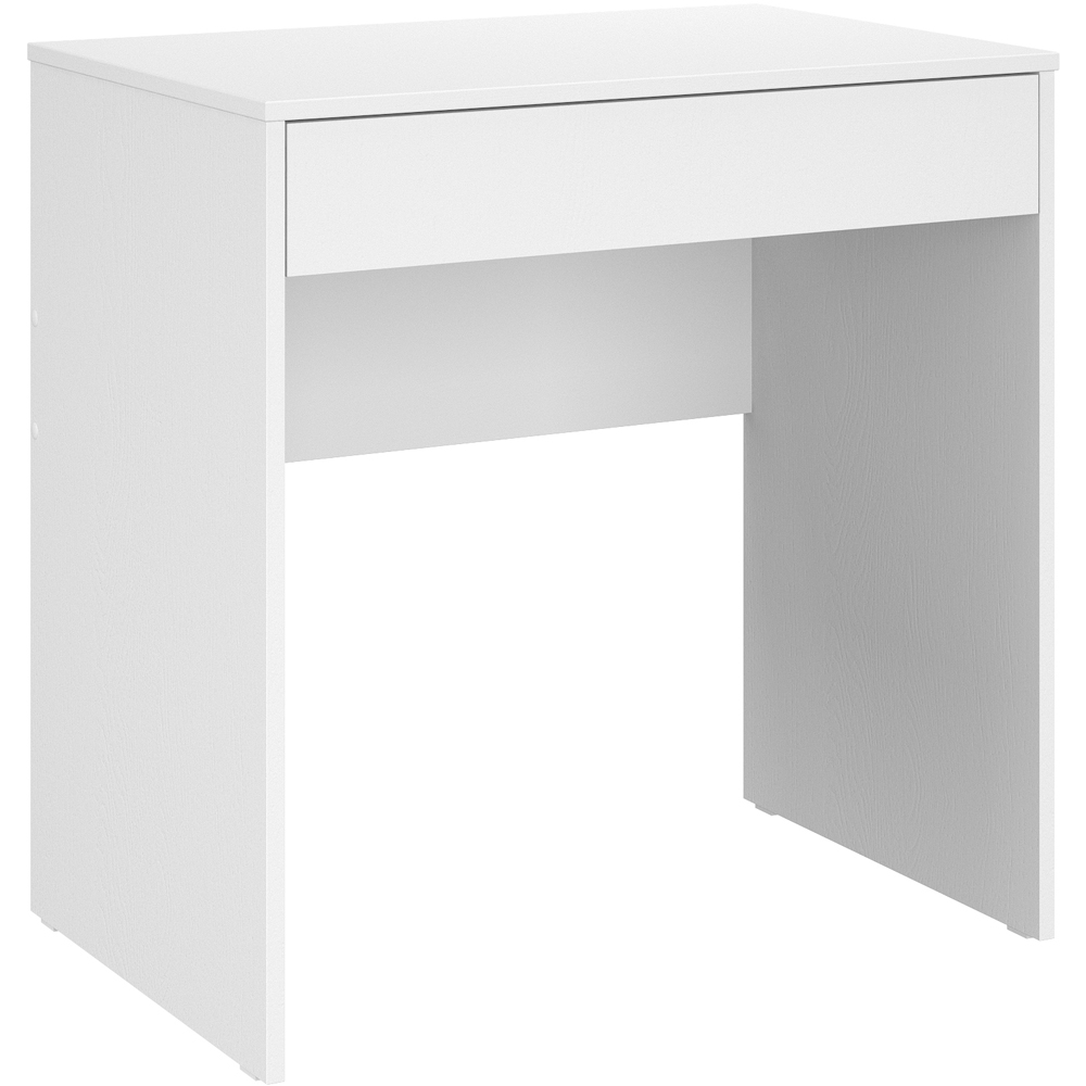 Shefa Line Focus 750 Single Drawer Computer Desk White Image 2