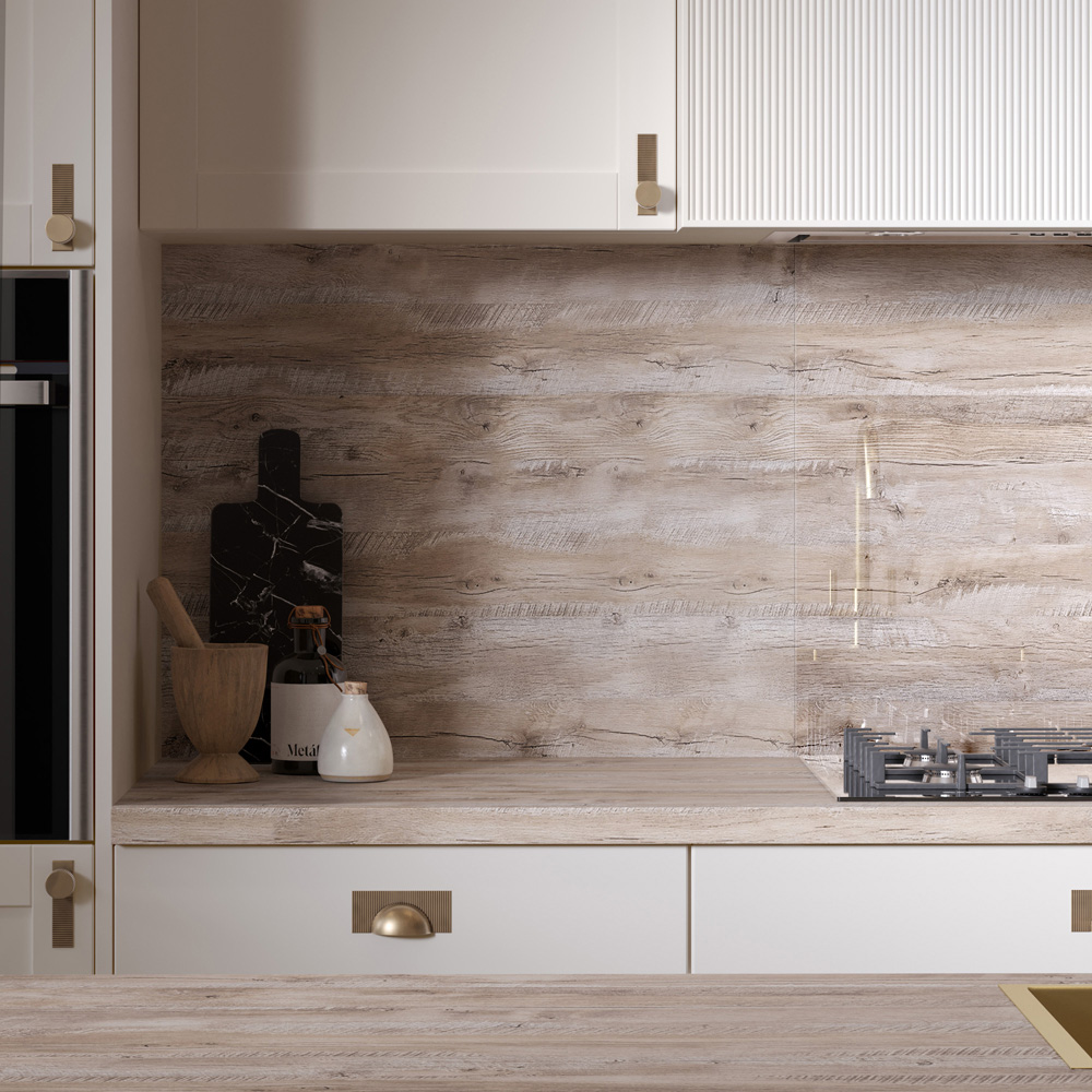Omega Modern Croxdale Pine Laminate Square Edge Breakfast Bar 4100 x 900 x 38mm Image 2