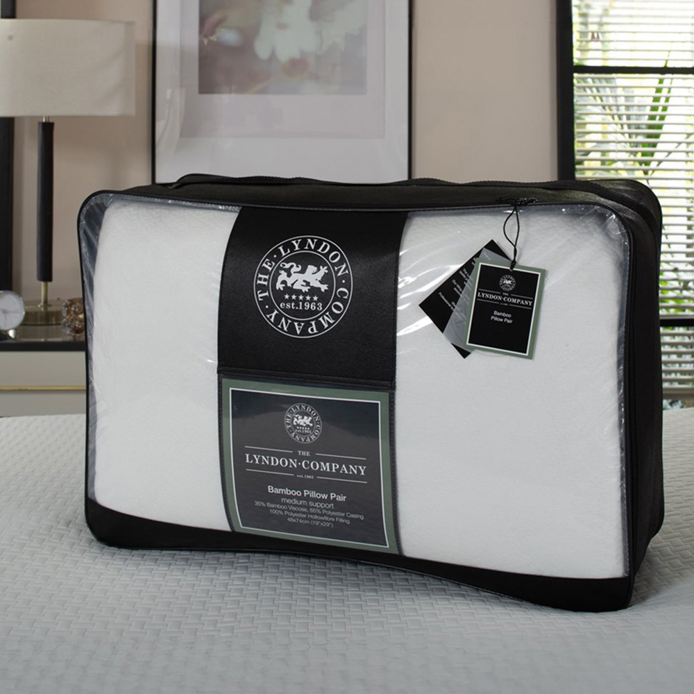 The Lyndon Company Bamboo Pillow 2 Pack Image 2