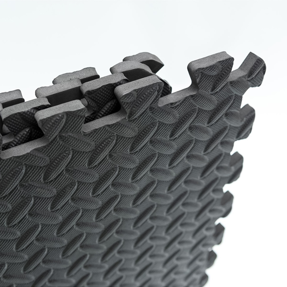 Shatchi Black Interlocking EVA Floor Tiles 60 x 60cm 12 Pack Image 3