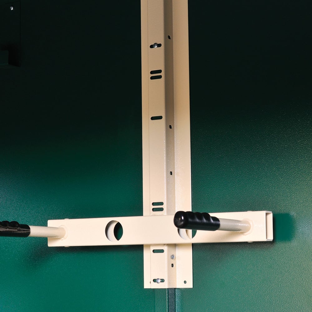 Asgard Trojan Plus 7 x 3ft Double Door Cream Bike and Garden Shed Image 7