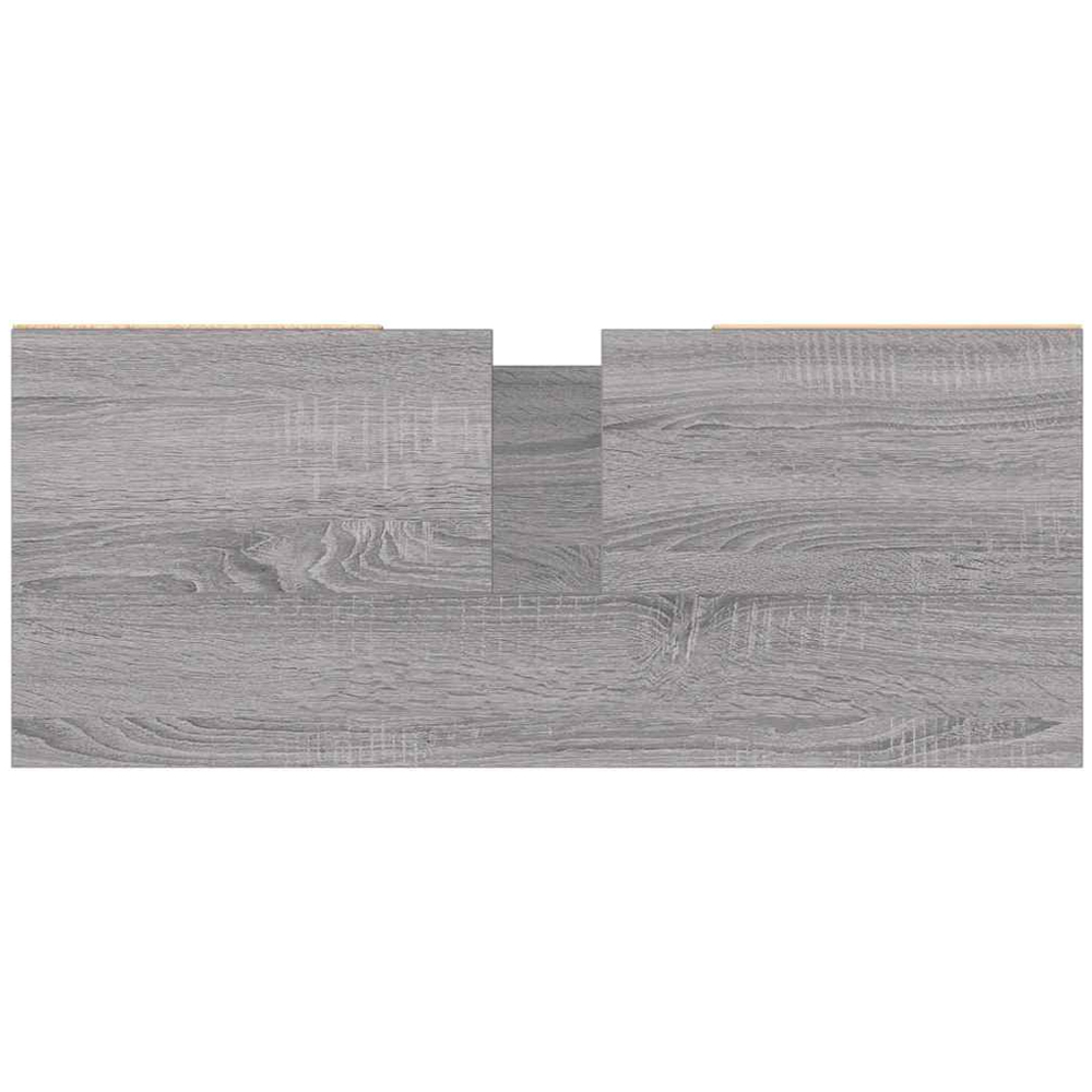 vidaXL Single Door 4 Shelf Grey Sonoma Bathroom Cabinet Image 9