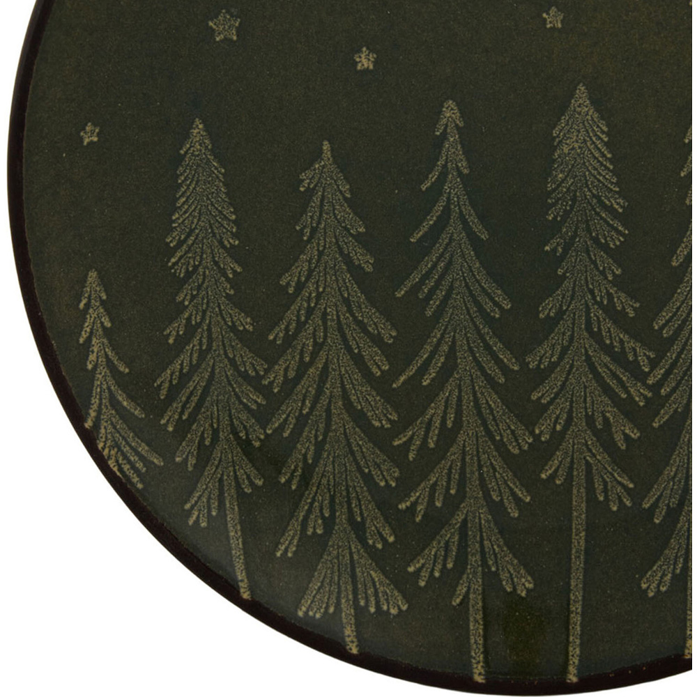 Nordic Pine Reactive Glaze Plate Green Dinner Plate Image 4