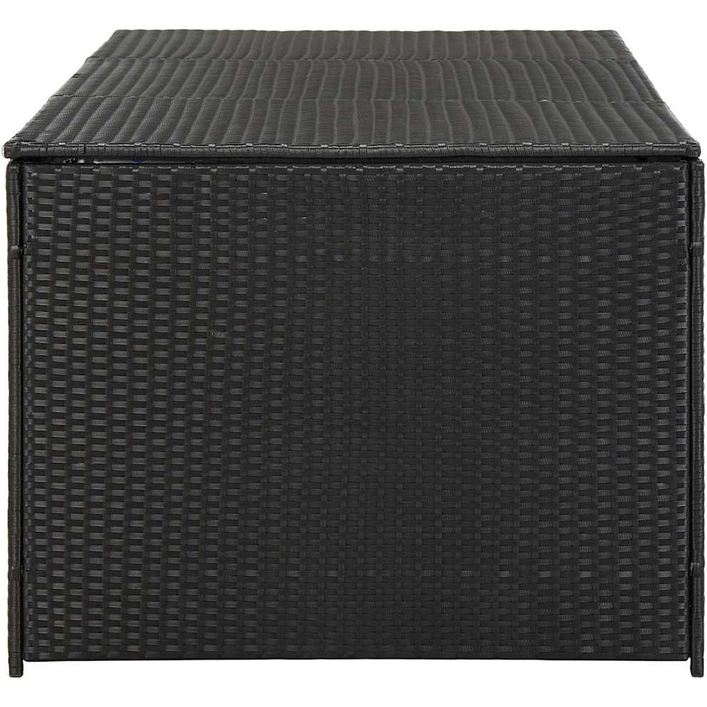 Walplus 180 x 90 x 70cm Black Poly Rattan Garden Storage Box Image 6