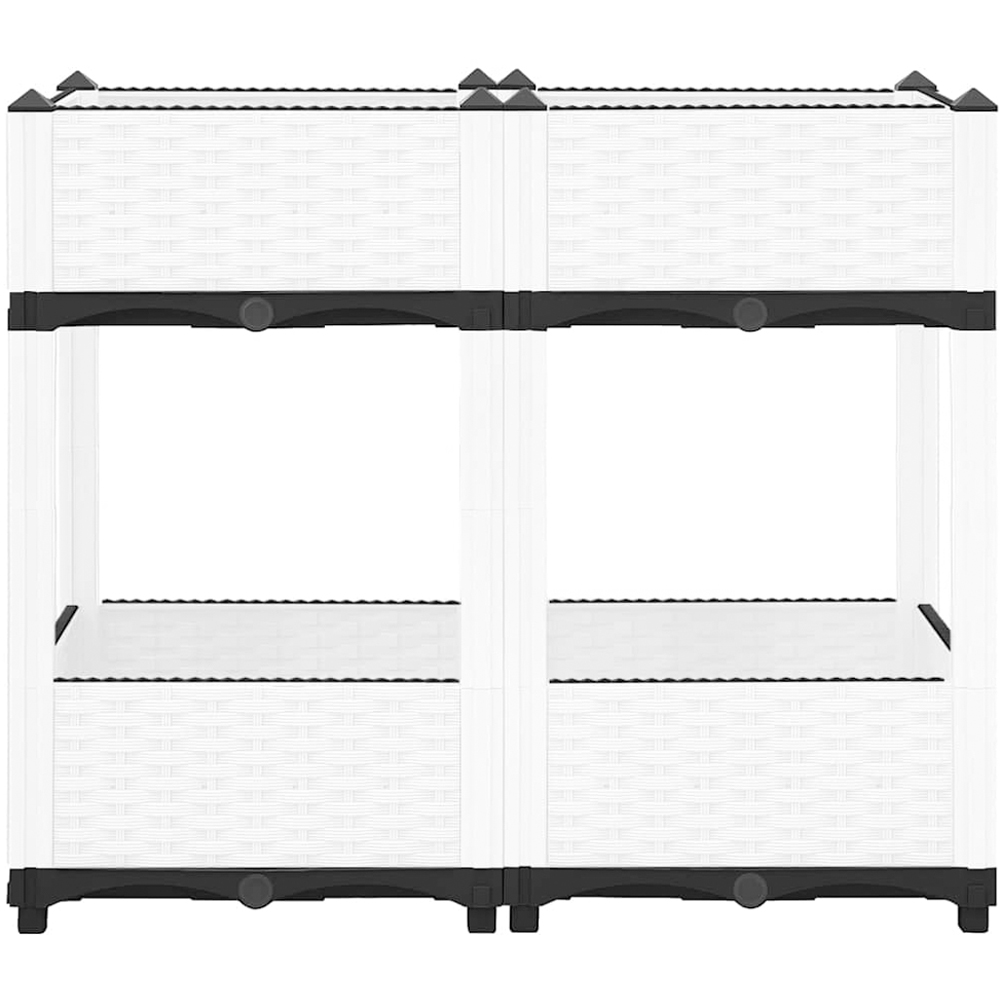 vidaXL Grey Polypropylene Raised Garden Bed 71 x 40 x 80cm Image 5