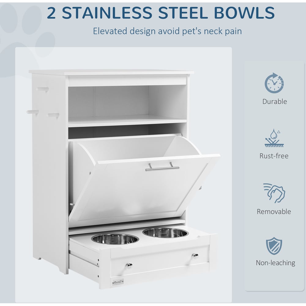 PawHut Pet Feeder Station Image 7