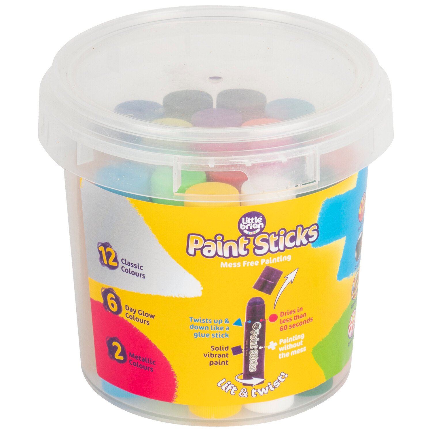 Pack of 20 Paint Sticks Image 1