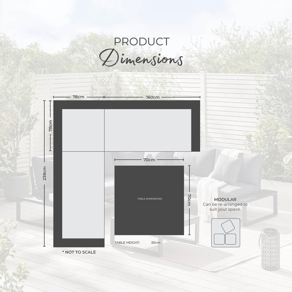 Furniturebox Bermuda 6 Seater White and Olive Garden Corner Sofa Set Image 9