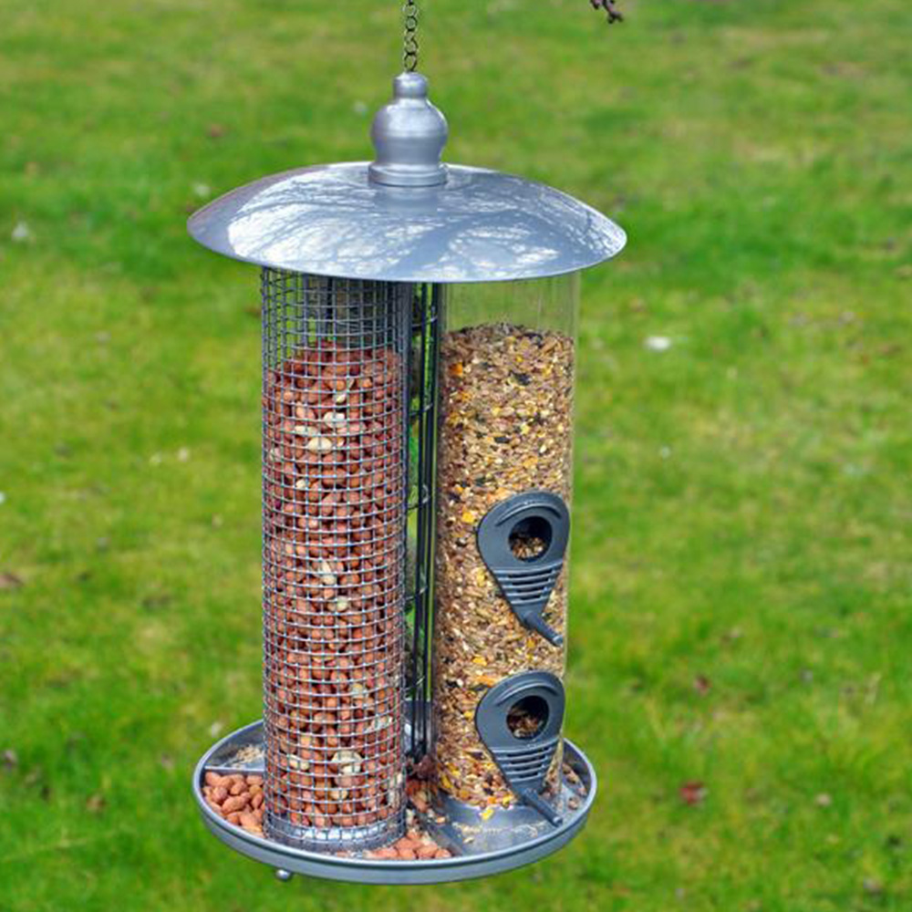 Deluxe 3 in 1 Fat Ball Seed and Nut Wild Bird Feeder Image 2