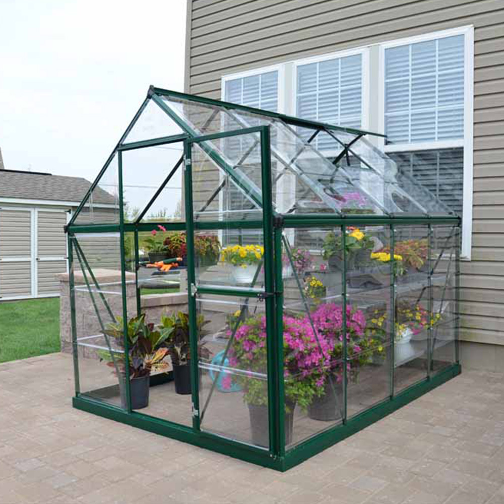 Palram Harmony Green Polycarbonate 6 x 8ft Greenhouse Image 2